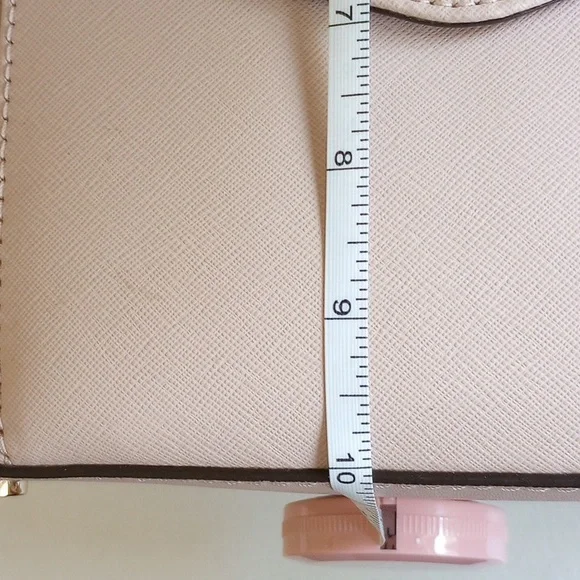 Gold Hardware MMK Jet Set Saffiano Frame Leather Bag Medium Tote Front Pocket - Picture 10 of 10